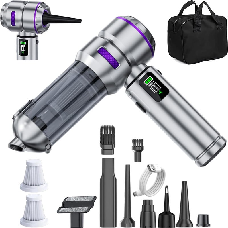 NWDEY Car Vacuum Cleaner High Power 20000Pa – Cordless Handheld Mini Vacuum & Air Duster for Car & Desk, Home, Office & Camping, Ideal Gift for Men & Women, 6000mAh Battery (Fast Charging Edition) - Image 1